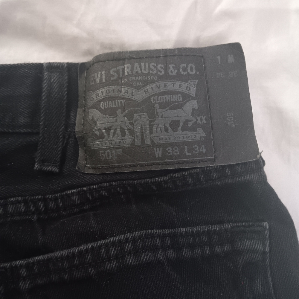 Black Levi's 501s